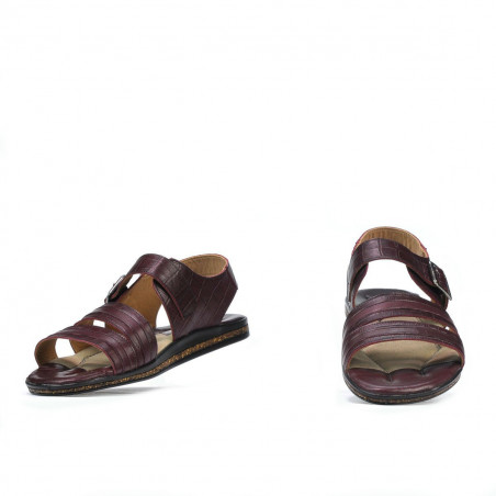 Herren-Sandalen 315 Krokodil bordeaux