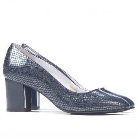 Damen elegante Schuhe 1268 Python Indigo