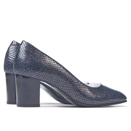 Damen elegante Schuhe 1268 Python Indigo