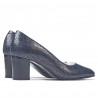 Damen elegante Schuhe 1268 Python Indigo