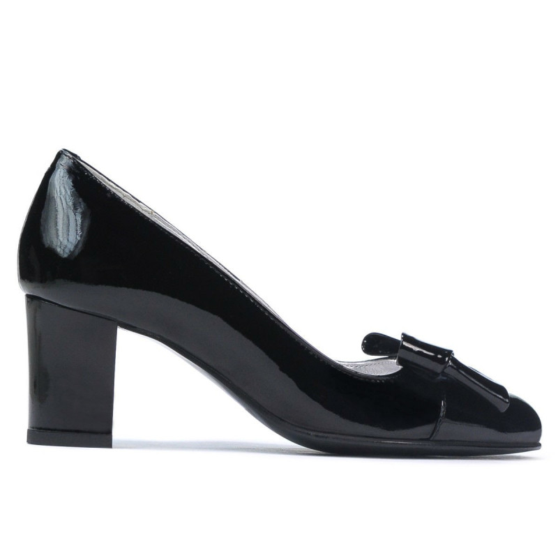 Elegante Damenschuhe 1265-1 in schwarzem Lack