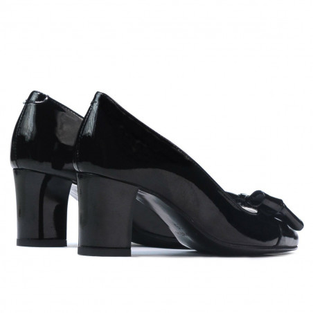 Elegante Damenschuhe 1265-1 in schwarzem Lack