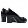 Elegante Damenschuhe 1265-1 in schwarzem Lack