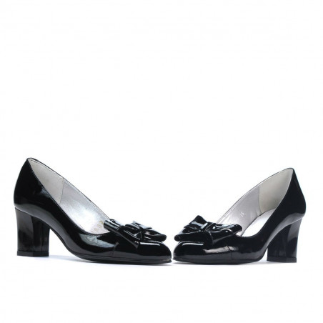 Elegante Damenschuhe 1265-1 in schwarzem Lack