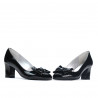 Elegante Damenschuhe 1265-1 in schwarzem Lack