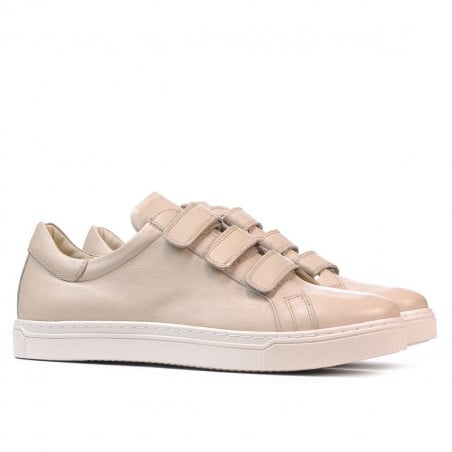 Herrensportschuhe 893sc beige Klettverschluss