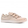 Herrensportschuhe 893sc beige Klettverschluss