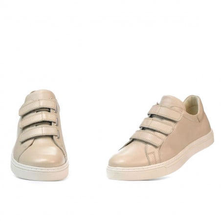Herrensportschuhe 893sc beige Klettverschluss