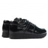 Damensportschuhe 6003 schwarzer Lack