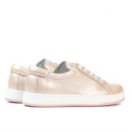 Kinderhalbschuhe 167 Perlmutt-Puder