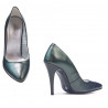 Elegante Damenschuhe 1241 Perlmuttgrün
