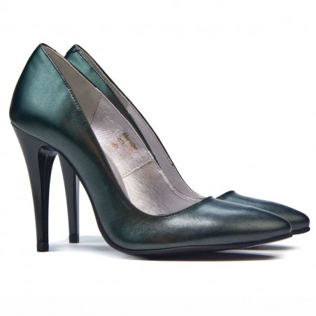 Elegante Damenschuhe 1241 Perlmuttgrün