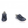 Damensportschuhe 6008 Indigo+Weiß