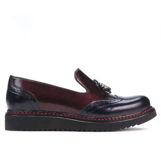 Damen-Casualschuhe 659 Lack Indigo+Bordo Damen-Casualschuhe 659 Lack Indigo+Bordo