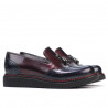 Damen-Casualschuhe 659 Lack Indigo+Bordo