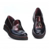 Damen-Casualschuhe 659 Lack Indigo+Bordo