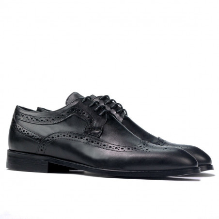 Elegante Herrenschuhe 892m schwarz (große Größen)