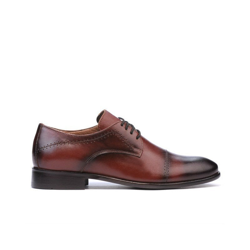 Elegante Herrenschuhe (große Größen) 822m in Cognac