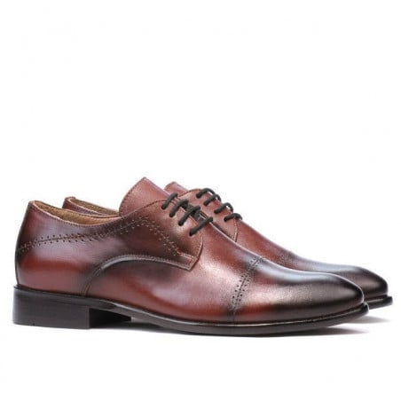 Elegante Herrenschuhe (große Größen) 822m in Cognac