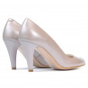 Elegante Damenschuhe 1234 Cappuccino Perlmutt