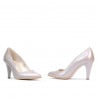 Elegante Damenschuhe 1234 Cappuccino Perlmutt