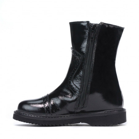 Kleine Kinderschuhe 101c schwarzer Lack