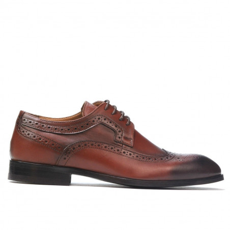 Elegante Herrenschuhe 892m in Cognac (große Größen)