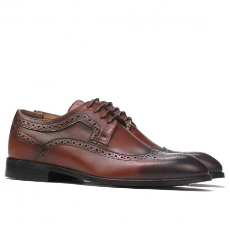 Elegante Herrenschuhe 892m in Cognac (große Größen)