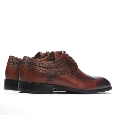 Elegante Herrenschuhe 892m in Cognac (große Größen)