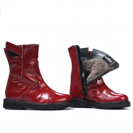 Kleine Kinderschuhe 101c Lack Burgund