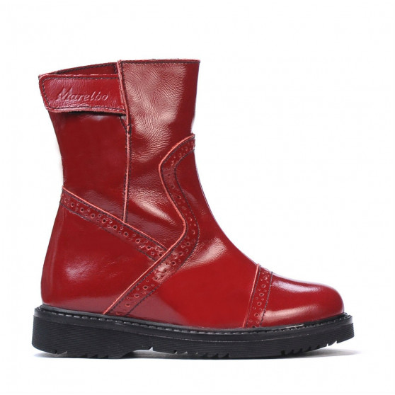 Kleine Kinderschuhe 101c Lack Burgund Kleine Kinderschuhe 101c Lack Burgund