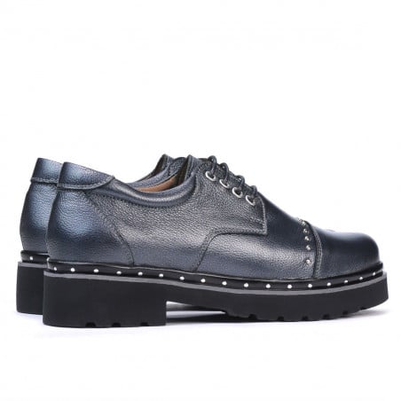 Damenschuhe lässig 6009 perlmutt anthrazit