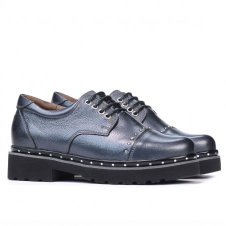 Damenschuhe lässig 6009 perlmutt anthrazit