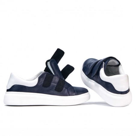 Damensportschuhe 6008sc Indigo+Weiß