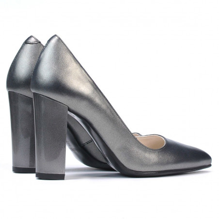 Elegante Damenschuhe 1261 metallisches Grau