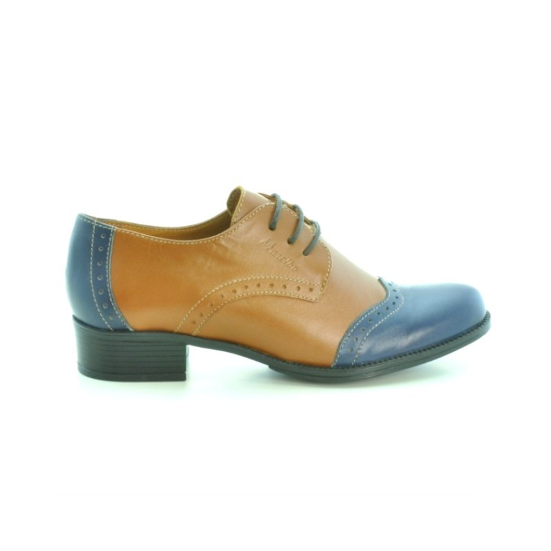 Damen Freizeitschuhe 691 Braun+Indigo