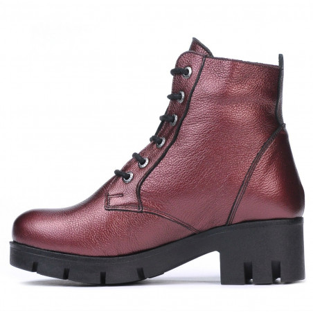 Damenschuhe 3307 bordeaux perlmutt