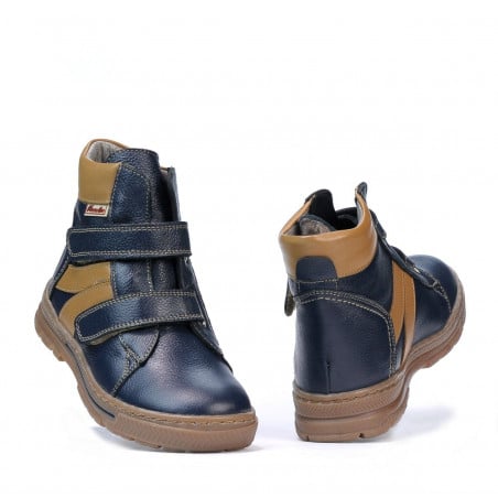 Kinderstiefel 3015 indigo kombiniert