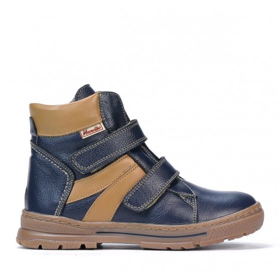 Kinderstiefel 3015 indigo kombiniert Kinderstiefel 3015 indigo kombiniert