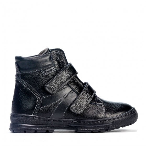Kinderstiefel 3015 Schwarz kombiniert Kinderstiefel 3015 Schwarz kombiniert