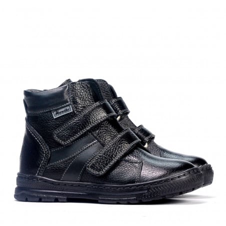 Kinderstiefel 3015 Schwarz kombiniert