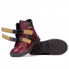 Kinderstiefel 3015 Bordeaux kombiniert