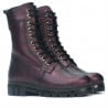 Damenstiefeletten 3337 Bordeaux Perlmutt