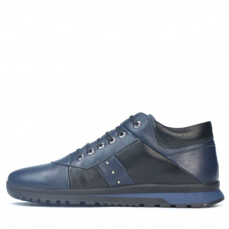 Casual Herrenschuhe 4110 Indigo+Schwarz