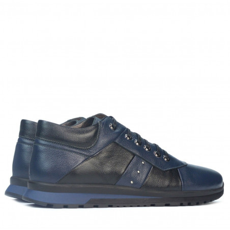 Casual Herrenschuhe 4110 Indigo+Schwarz