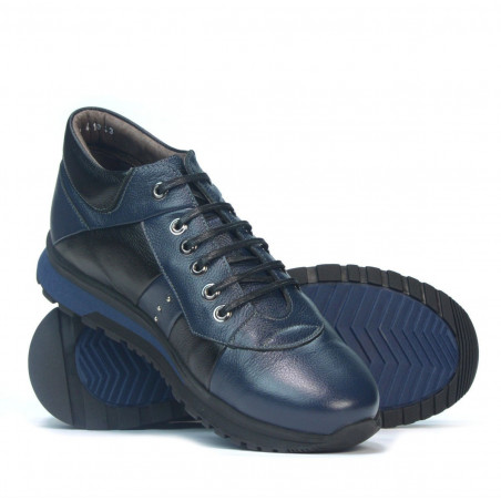 Casual Herrenschuhe 4110 Indigo+Schwarz