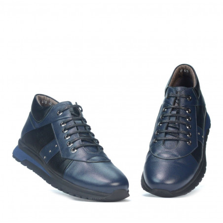 Casual Herrenschuhe 4110 Indigo+Schwarz