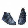 Casual Herrenschuhe 4110 Indigo+Schwarz