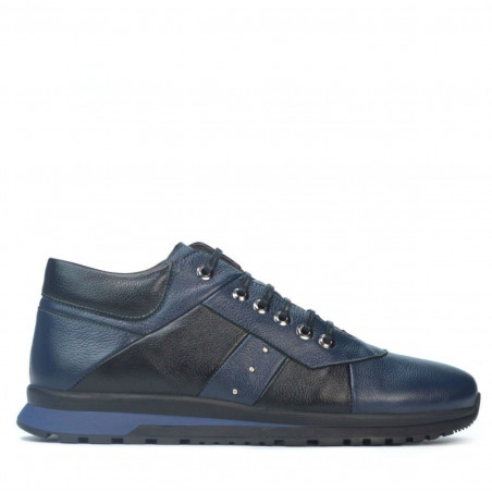 Casual Herrenschuhe 4110 Indigo+Schwarz