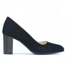 Elegante Damenschuhe 1273 in schwarzem Antilopenleder